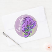 Lavendar ~ lil drakentuin sticker labels (Envelop)