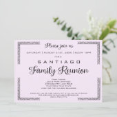 Lavendar of een uitnodiging voor een kleurenfamili (Staand voorkant)