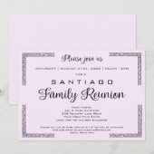 Lavendar of een uitnodiging voor een kleurenfamili (Voorkant / Achterkant)