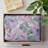 Lavendar Paarse Waterverf Rozen Flowers Decoupage Tissuepapier (Geschenk)