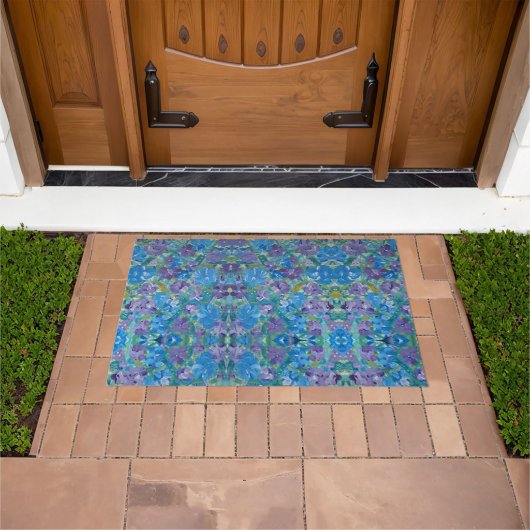 Lavendar Rozen Bloemen Outdoor Mat (Buiten)