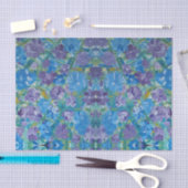 Lavendar Rozen Bloemenweefselpapier Tissuepapier (Craft)