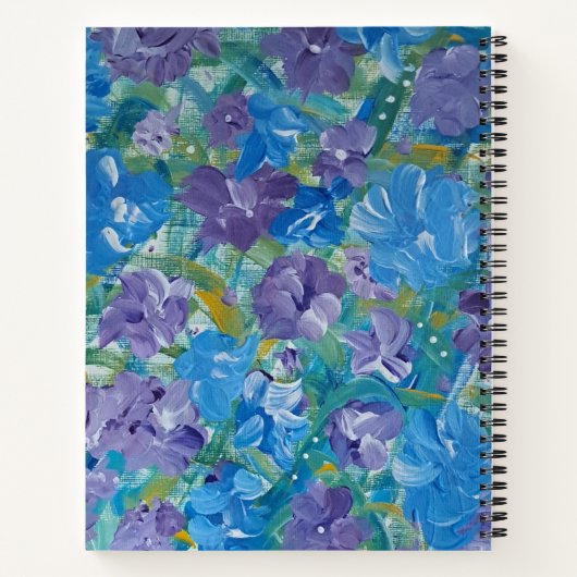 Lavendar Rozen gepersonaliseerd Notitieboek (Achterkant)