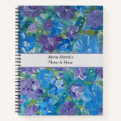 Lavendar Rozen gepersonaliseerd Notitieboek (Voorkant)