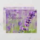 Lavendar · RSVP-Briefkaart Uitnodiging Briefkaart (Voorkant / Achterkant)