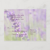 Lavendar · RSVP-Briefkaart Uitnodiging Briefkaart (Achterkant)