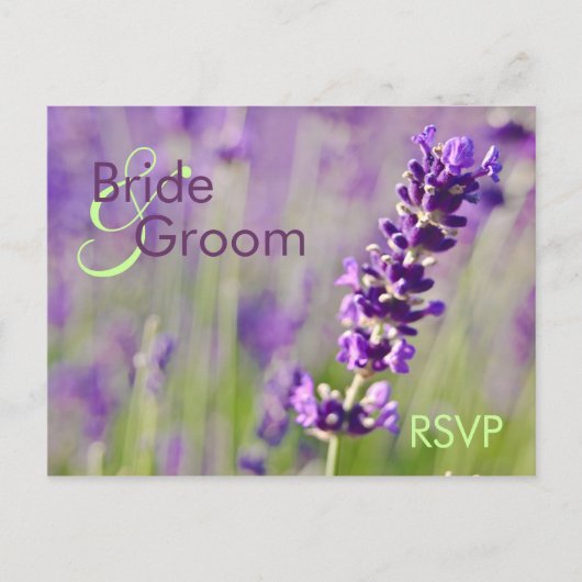 Lavendar · RSVP-Briefkaart Uitnodiging Briefkaart (Voorkant)