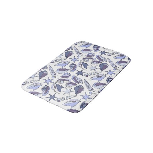 Lavendar Seashells Badmat (Gekanteld)