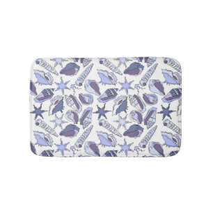 Lavendar Seashells Badmat