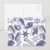 Lavendar Seashells Briefkaart (Voorkant / Achterkant)