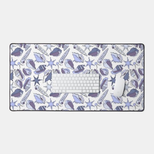 Lavendar Seashells Bureaumat (Keyboard & Muis)