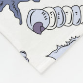 Lavendar Seashells Fleece Deken (Hoek)