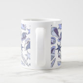 Lavendar Seashells Grote Koffiekop (Achterkant)