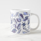 Lavendar Seashells Grote Koffiekop (Rechts)