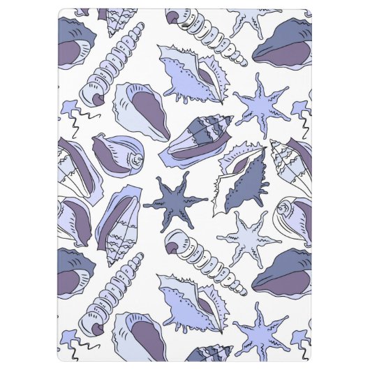 Lavendar Seashells Klembord (Achterkant)