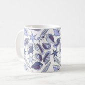 Lavendar Seashells Koffiemok (Voorkant links)