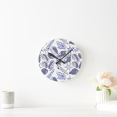 Lavendar Seashells Ronde Klok (Huis)