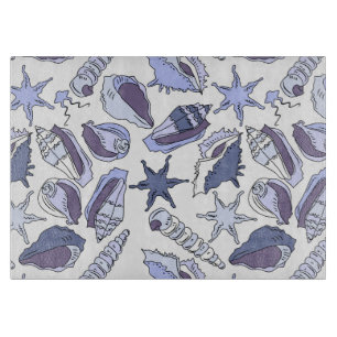 Lavendar Seashells Snijplank