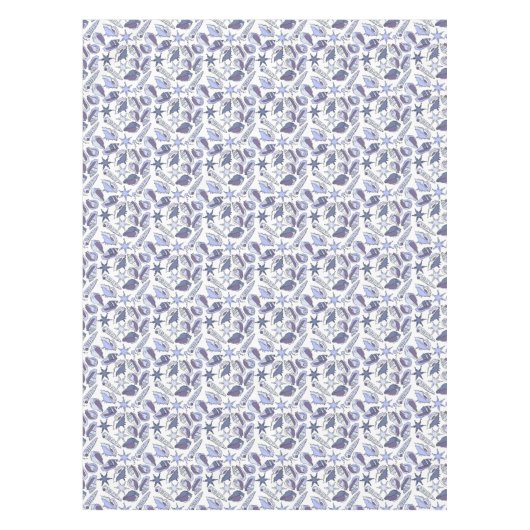 Lavendar Seashells Tafelkleed (Voorkant)