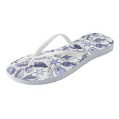 Lavendar Seashells Teenslippers (Schuin)