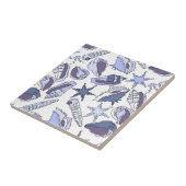 Lavendar Seashells Tegeltje (Zijkant)