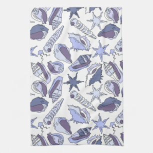 Lavendar Seashells Theedoek