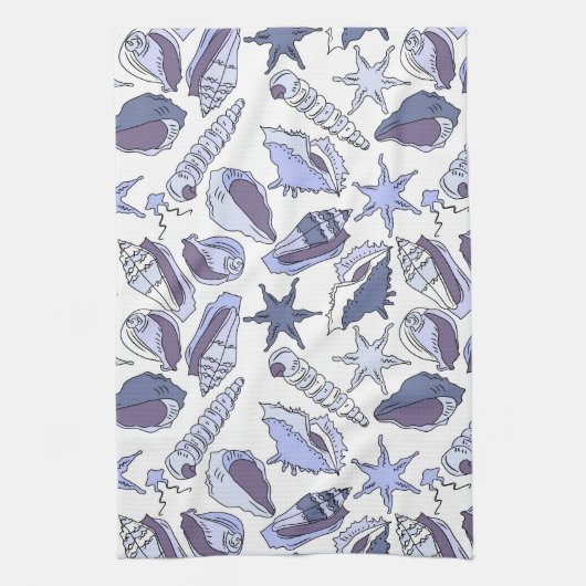 Lavendar Seashells Theedoek (Verticaal)