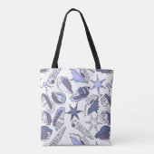 Lavendar Seashells Tote Bag (Achterkant)