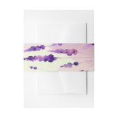 Lavendar Waterverf Soap Label Wrap rond Uitnodigingen Wikkel (Voorkant Voorbeeld)