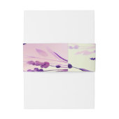 Lavendar Waterverf Soap Label Wrap rond Uitnodigingen Wikkel (Achterkant Voorbeeld)