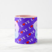 Lavende LOVE Stijlvol Mok (Midden)