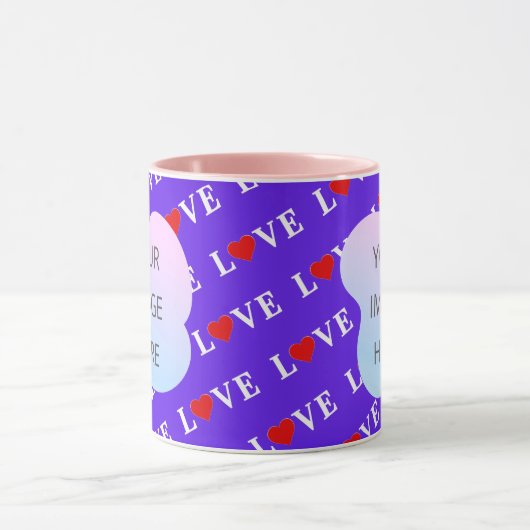 Lavende LOVE Stijlvol Mok (Midden)