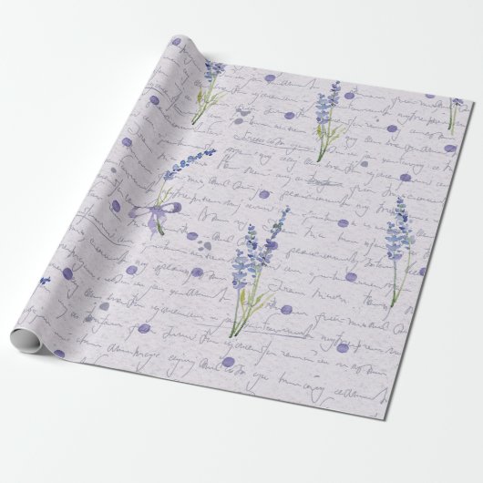  lavendeklare papierrol cadeaupapier (Uitgerold)