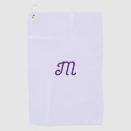 lavendekleur - uw retro monogram golfhanddoek