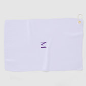 lavendekleur - voeg monogram toe golfhanddoek (Horizontaal)