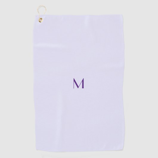 lavendekleur - voeg monogram toe golfhanddoek (Voorkant)