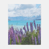 Lavendel aan de oever van het meer fleece deken (Voorkant)