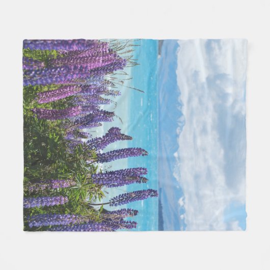 Lavendel aan de oever van het meer fleece deken (Voorkant (Horizontaal))