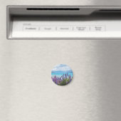Lavendel aan de oever van het meer magneet (Insitu (Vaatwasser))
