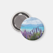 Lavendel aan de oever van het meer magneet (Voorkant / Achterkant)