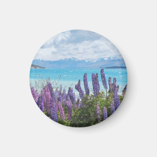 Lavendel aan de oever van het meer magneet (Voorkant)