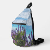 Lavendel aan de oever van het meer sling bag (Rechterhoek)