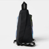 Lavendel aan de oever van het meer sling bag (Achterkant)