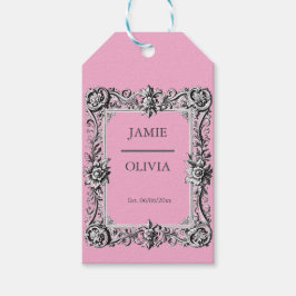 lavendel Aangepast Victoriaans Rolwerkframe – brui Cadeaulabel