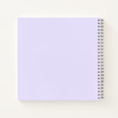 Lavendel Aangepaste Brieven Aan Mijn Dochter Notitieboek (Achterkant)
