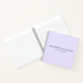 Lavendel Aangepaste Brieven Aan Mijn Dochter Notitieboek (Binnen)