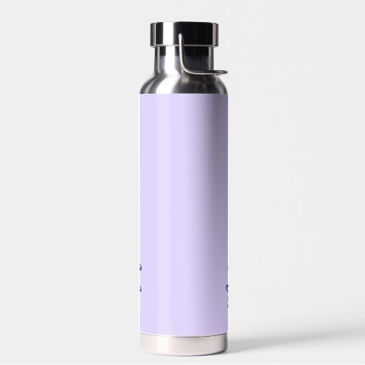 Lavendel aangepaste naam script waterfles (Links)