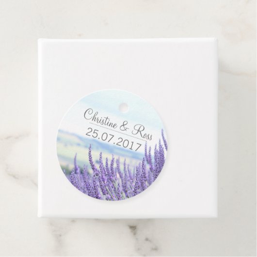Lavendel, aanpasbare favorietlabel bedankjes labels (In situ)