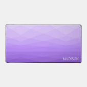 Lavendel Abstract veelhoekig ontwerp Bureaumat (Voorkant)