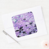 Lavendel Abstract Vierkante Sticker (Envelop)